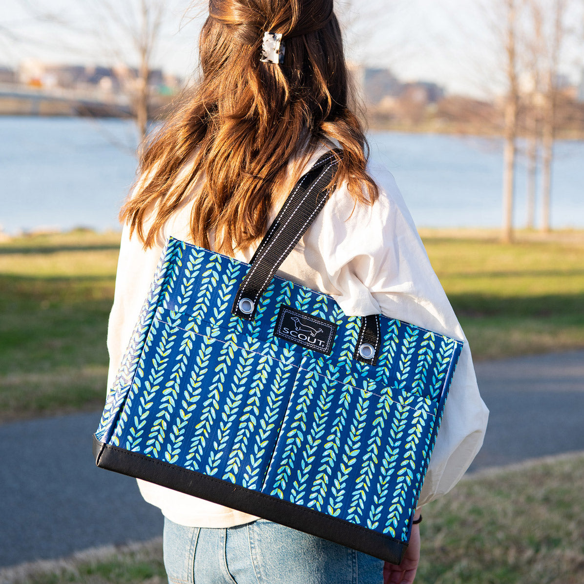 Uptown Girl Pocket Tote Bag